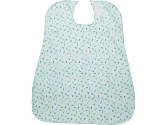 介援隊 食事用エプロン フルーツブルー 1枚（ご注文単位1枚）【直送品】