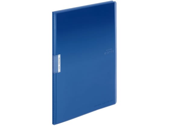 コクヨ クリヤーブック〈モッテ〉固定式 A4 20ポケット 青 1冊(ご注文単位1冊)【直送品】