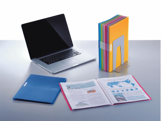 コクヨ クリヤーブック〈モッテ〉固定式 A4 20ポケット 青 1冊(ご注文単位1冊)【直送品】