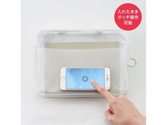 リヒトラブ SOERU クリヤーボックスケース A5 サニーレッド F8200-3 1個(ご注文単位1個)【直送品】