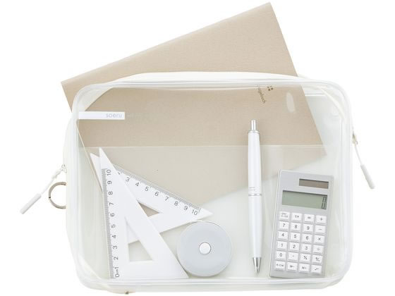 リヒトラブ SOERU クリヤーボックスケース A5 サニーレッド F8200-3 1個(ご注文単位1個)【直送品】