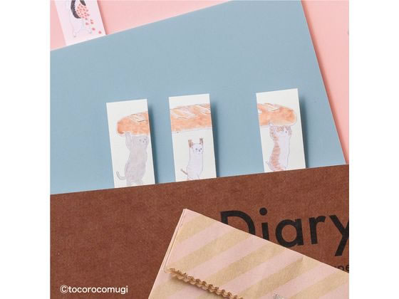 ヒサゴ ピタふせん S てくてくバゲットにゃんこ UTN293 1個（ご注文単位1個）【直送品】