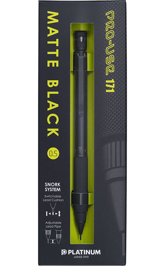 シャープペン プロユース171 マットブラック 0.5mm MSDA-2500B 1 1本(ご注文単位1本)【直送品】