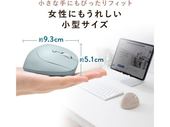 サンワサプライ 静音Bluetooth小型エルゴノミクスマウス MA-EBBS522BG 1個（ご注文単位1個）【直送品】