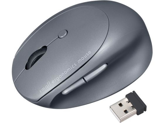 サンワサプライ 静音ワイヤレス小型エルゴノミクスマウス MA-EWBS522BK 1個（ご注文単位1個）【直送品】