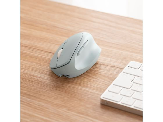 サンワサプライ 静音ワイヤレス小型エルゴノミクスマウス MA-EWBS522BL 1個（ご注文単位1個）【直送品】