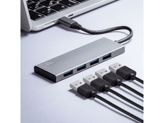 サンワサプライ USB 10Gbps Type-C ハブ USB-10TC13SV 1個(ご注文単位1個)【直送品】