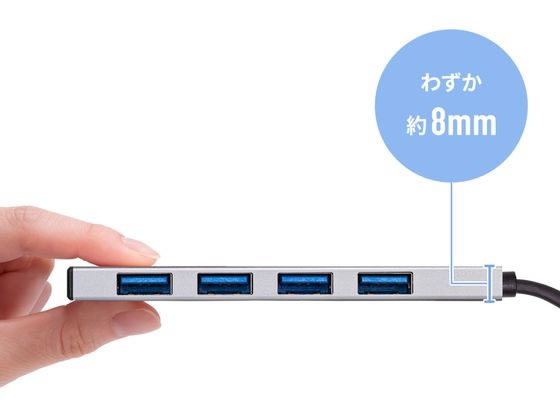 サンワサプライ USB 10Gbps Type-C ハブ USB-10TC13SV 1個(ご注文単位1個)【直送品】