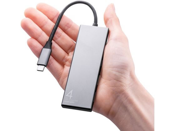 サンワサプライ USB 10Gbps Type-C ハブ USB-10TC13SV 1個(ご注文単位1個)【直送品】