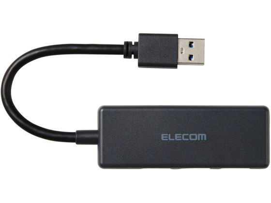 エレコム USBハブ A×3 USB3.2 ブラック U3H-H030BK 1個（ご注文単位1個）【直送品】