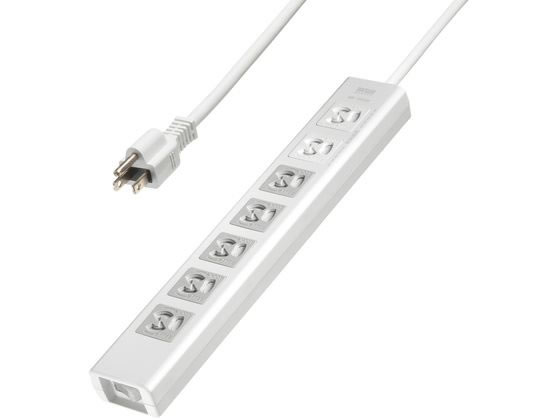 サンワサプライ 抜け止めシャッタータップ 3P 7個口3m TAP-F37SH-3K 1個（ご注文単位1個）【直送品】