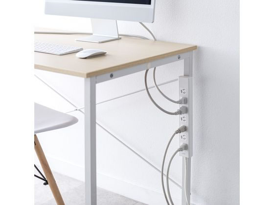 サンワサプライ 抜け止めシャッタータップ 3P 7個口3m TAP-F37SH-3R 1個（ご注文単位1個）【直送品】