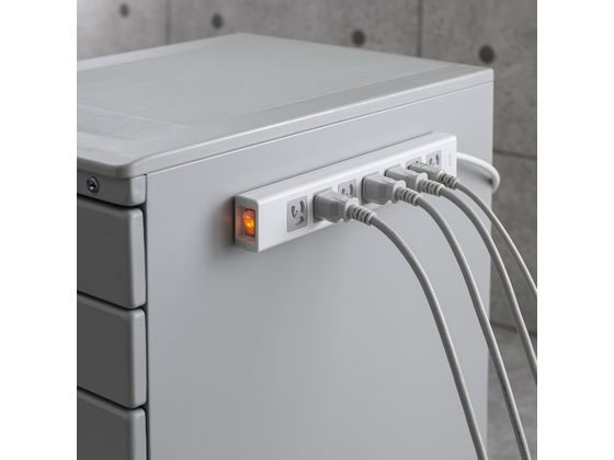 サンワサプライ 抜け止めシャッタータップ 3P7個口3m TAP-F37SH-3ZS 1個(ご注文単位1個)【直送品】