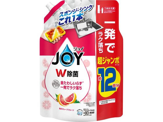 P&G 除菌ジョイコンパクト 贅沢グレープフルーツ 替超ジャンボ1550mL 1個（ご注文単位1個）【直送品】