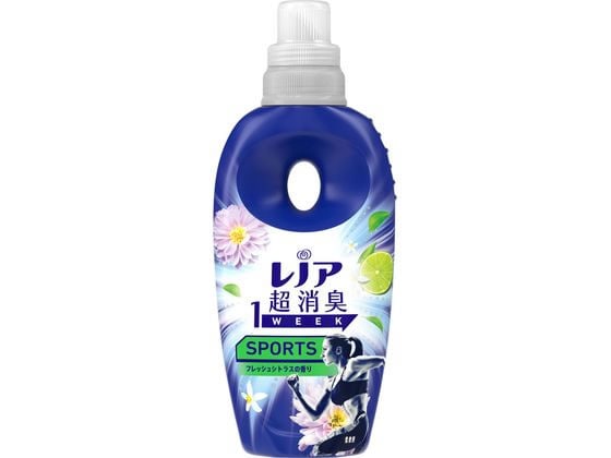 P&G レノア超消臭1week SPORTS フレッシュシトラス 本体 490mL 1個(ご注文単位1個)【直送品】