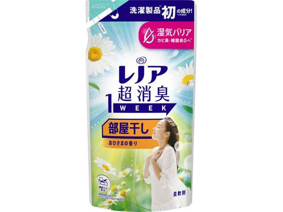 P&G レノア超消臭1week 部屋干し おひさま 詰替 340mL 1個(ご注文単位1個)【直送品】