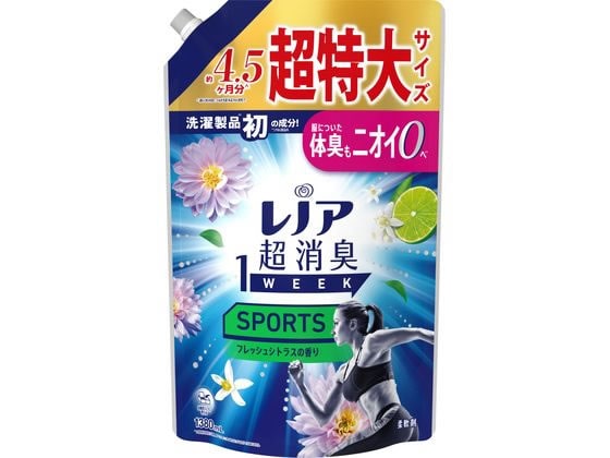 P&G レノア超消臭1week SPORTS フレッシュシトラス 超特大 1380mL 1個(ご注文単位1個)【直送品】
