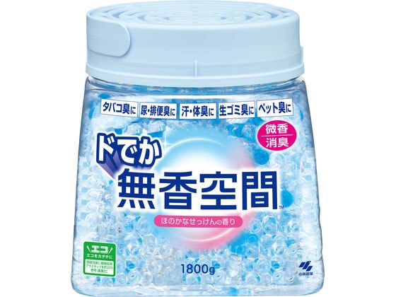 小林製薬 ドでか無香空間 せっけん 本体 1800g 1個(ご注文単位1個)【直送品】