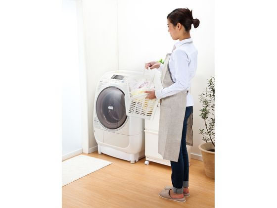 平和工業 ランドリーボックスClevan323 3段 アイボリー 1個(ご注文単位1個)【直送品】