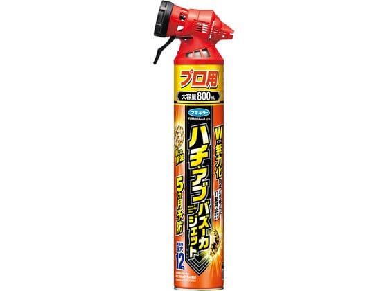 フマキラー ハチ・アブバズーカジェット 800mL 1個（ご注文単位1個）【直送品】