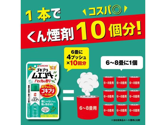 金鳥 ゴキブリムエンダー 40プッシュ ハッカの香り 1本(ご注文単位1本)【直送品】