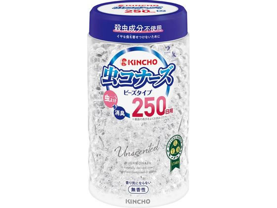 金鳥 虫コナーズ ビーズ スリムタイプ250日 無香性 1個（ご注文単位1個）【直送品】