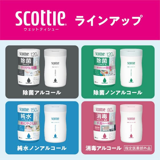 クレシア スコッティ ウェットティシュー 消毒 アルコール 70枚 詰替用 77151 1パック（ご注文単位1パック）【直送品】