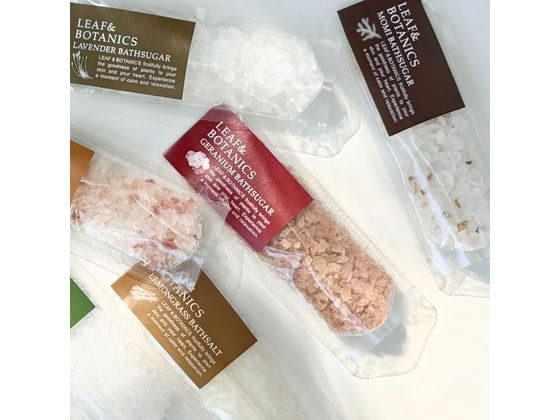 松山油脂 リーフ&ボタニクス バスシュガー ゼラニウム 1束（ご注文単位1束）【直送品】