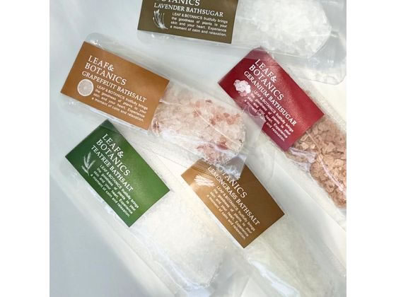 松山油脂 リーフ&ボタニクス バスソルト レモングラス 1束(ご注文単位1束)【直送品】