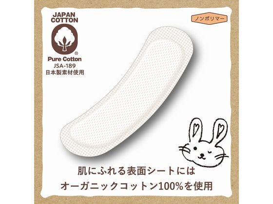 コットン・ラボ オーガニックコットンナプキン 25.5cm 羽なし 16個 1個(ご注文単位1個)【直送品】