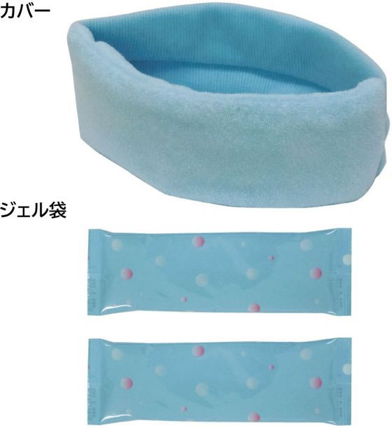 ケンユー ヘッドクールヘアバンドタイプIIIA スペアジェル袋付 1セット(ご注文単位1セット)【直送品】