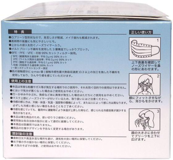 錦尚金 NISHIKIN らくらくCOOLマスク 50枚 1箱(ご注文単位1箱)【直送品】