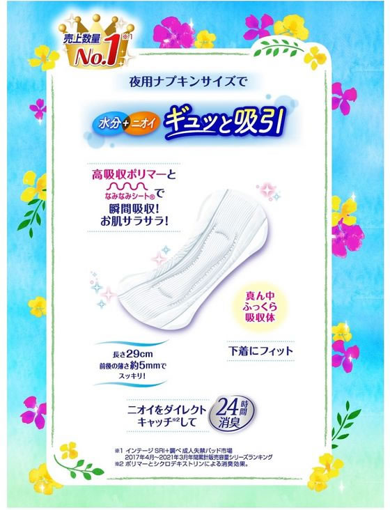 ユニ・チャーム チャームナップ 夜でも安心用 20枚 1個(ご注文単位1個)【直送品】