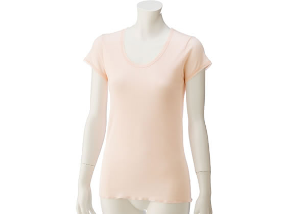 ケアファッション 3分袖シャツ(2枚組) 婦人 ピーチ M 03806101 1セット（ご注文単位1セット）【直送品】