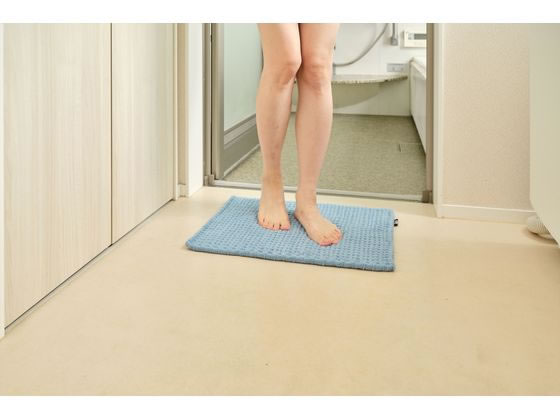 SUSU ふわふわ雲ごこちバスマット ミストブルーS 205790 1枚(ご注文単位1枚)【直送品】