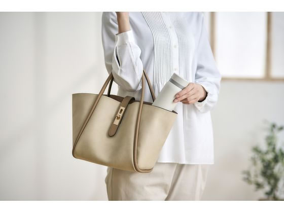 アイリスオーヤマ ステンレスケータイボトル スクリュー 500mLホワイト SKB-S500 1個（ご注文単位1個）【直送品】