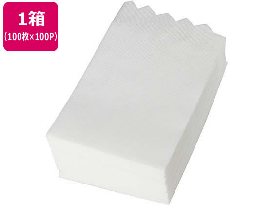 アートナップ 6つ折ナプキン波型 100枚×100パック 1箱（ご注文単位1箱）【直送品】