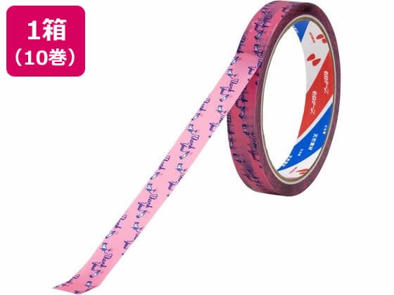 ニチバン セロテープ ストアテープ 15mm×35m 花 ピンク 10巻 ST-5 1箱(ご注文単位1箱)【直送品】