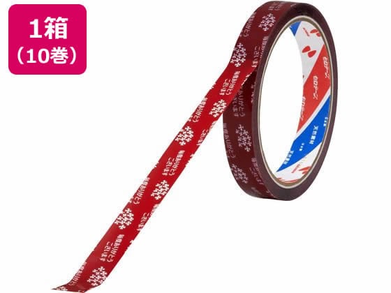 ニチバン セロテープ ストアテープ 15mm×35m 花ビラ 赤 10巻 ST-7 1箱(ご注文単位1箱)【直送品】