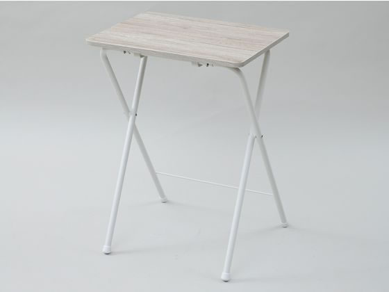 YAMAZEN 折りたたみミニテーブル ハイ アイボリー RYST5040H 1台(ご注文単位1台)【直送品】