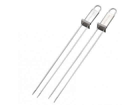 キャプテンスタッグ BBQ ダブルスキュア 2本組 1個（ご注文単位1個）【直送品】