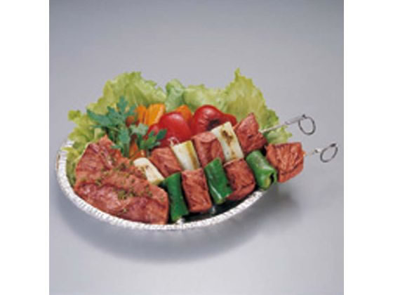 キャプテンスタッグ アルミ バーベキュー取り皿20cm 6枚組 1個（ご注文単位1個）【直送品】