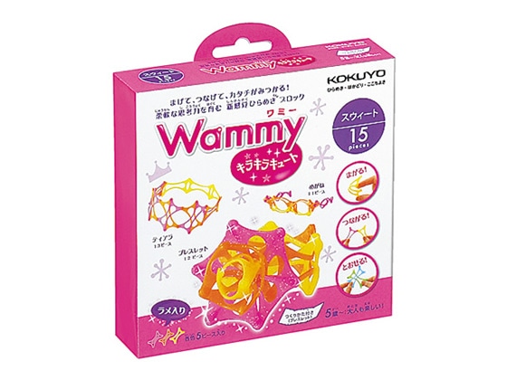 コクヨ ワミー〈キラキラキュート〉スウィート 3色15ピース KCT-BC300-1 1個（ご注文単位1個）【直送品】