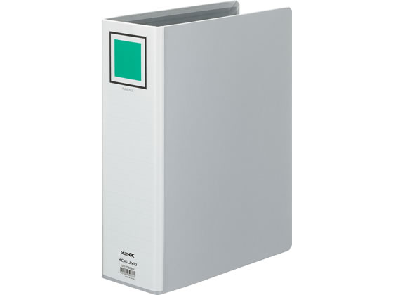コクヨ 両開きチューブファイル〈K2〉A4タテ とじ厚80mm シルバー 1冊（ご注文単位1冊）【直送品】