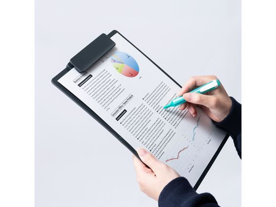 ナカバヤシ タテヨコ兼用クリップボード シフテ A4 フルブラック 1冊(ご注文単位1冊)【直送品】