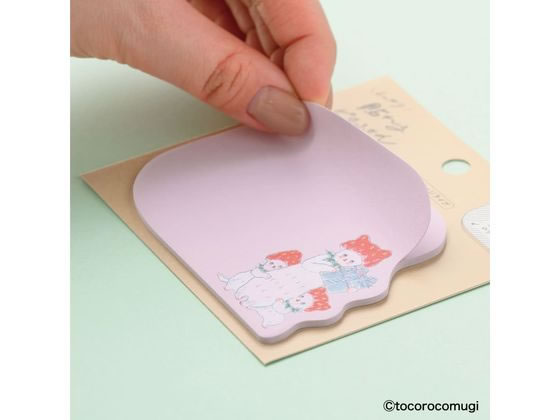 ヒサゴ ピタふせん L トコロコムギ ティータイムにゃんこ UTN316 1個(ご注文単位1個)【直送品】