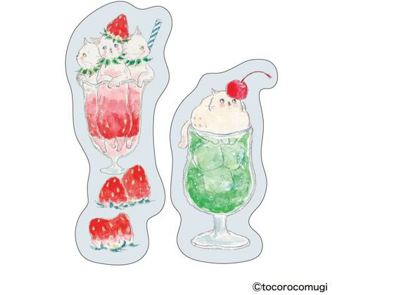 ヒサゴ ピタふせん S トコロコムギ ソーダにゃんこ UTN325 1個(ご注文単位1個)【直送品】