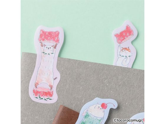 ヒサゴ ピタふせん S トコロコムギ いちごにゃんこ UTN326 1個(ご注文単位1個)【直送品】