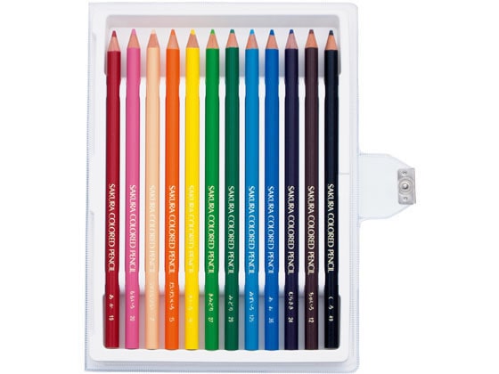 サクラクレパス 小学生色えんぴつ 12色 5個 GPY12 1袋(ご注文単位1袋)【直送品】