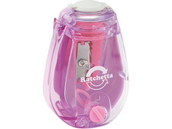 ソニック ラチェッタ ハンディ鉛筆削り 芯先調整機能付 バイオレット 1個（ご注文単位1個）【直送品】